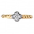 Two-Toned Diamond Ladies Fashion Ring