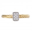 Two-Toned Diamond Ladies Fashion Ring