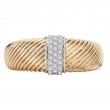 Two-Tone Diamond Ladies Fashion Ring