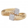 Two-Tone Ladies Fashion Diamond Ring