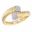 Two-Tone Ladies Fashion Diamond Ring