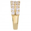 Ladies Fashion Two Row Diamond Ring