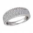 Four Row Diamond Fashion Ring