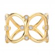 Ladies Fashion Loop Patterned Diamond Ring