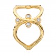 Ladies Fashion Loop Patterned Diamond Ring