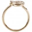 Ladies Fashion Diamond Circle Ring