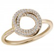 Ladies Fashion Diamond Circle Ring