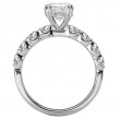8-Stone Semi-Mount Lab Grown Diamond Engagement Ring