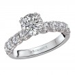 8-Stone Semi-Mount Lab Grown Diamond Engagement Ring