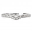 Lab Grown Diamond Curved Wedding Band