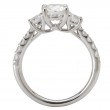 3 Stone Semi-Mount Diamond Ring