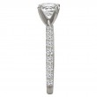 Peg Head Semi-Mount Diamond Ring