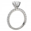 Peg Head Semi-Mount Lab Grown Diamond Ring