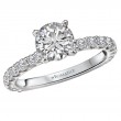 Peg Head Semi-Mount Lab Grown Diamond Ring