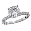 Peg Head Semi-Mount Diamond Ring