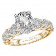 Diamond Band Semi-Mount Engagement Ring