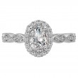 Lab Grown Diamond Halo Semi Mount Ring