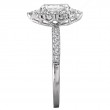 Lab Grown Diamond Halo Semi-Mount Diamond Ring