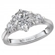 Lab Grown Diamond 3 Stone Semi-Mount Diamond Ring