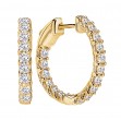 Ladies Fashion Diamond Hoop Earrings