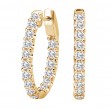 Ladies Diamond Hoop Earrings
