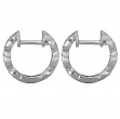 Diamond Huggie Hoop Earrings
