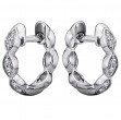 Diamond Huggie Hoop Earrings