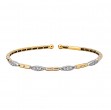 Two-Toned Diamond Cuff Bracelet