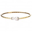 Pearl and Diamond Cuff Bracelet