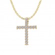 Diamond Cross Fashion Necklace