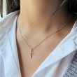 Diamond Cross Fashion Necklace