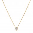 Diamond Droplet Shaped Necklace