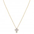Diamond Cross Shaped Necklace