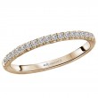 Diamond Straight Front Wedding Band