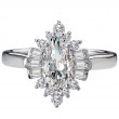 Lab Grown Diamond Halo Semi-Mount Diamond Ring