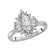 Lab Grown Diamond Halo Semi-Mount Diamond Ring