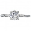 Diamond Semi-Mount 3-Stone Engagement Ring