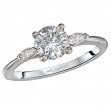 Diamond Semi-Mount 3-Stone Engagement Ring