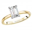 Diamond Hidden Halo Two-Tone Engagement Ring