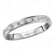 Baguette and Diamond Straight Front Wedding Band