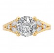 Split Shank Semi-Mount Diamond Engagement Ring