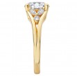 Split Shank Semi-Mount Diamond Engagement Ring