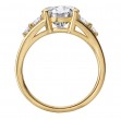 Split Shank Semi-Mount Diamond Engagement Ring
