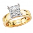 Bold Band Semi-Mount Diamond Engagement Ring