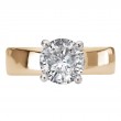 Bold Band Semi-Mount Diamond Engagement Ring