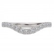 Curved Diamond Wedding Band