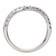 Curved Diamond Wedding Band