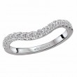 Curved Diamond Wedding Band