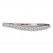 Curved Diamond Wedding Band