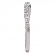 Curved Diamond Wedding Band